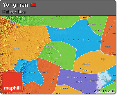 Political Map of Yongnian