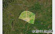 Satellite Map of Yongnian, darken