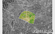 Satellite Map of Yongnian, desaturated