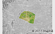 Satellite Map of Yongnian, lighten, desaturated