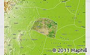 Satellite Map of Yongnian, physical outside