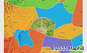 Satellite Map of Yongnian, political outside
