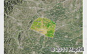 Satellite Map of Yongnian, semi-desaturated