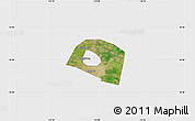 Satellite Map of Yongnian, single color outside