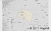 Shaded Relief Map of Yongnian, desaturated