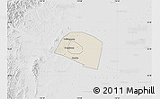 Shaded Relief Map of Yongnian, lighten, desaturated