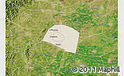 Shaded Relief Map of Yongnian, satellite outside