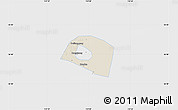 Shaded Relief Map of Yongnian, single color outside