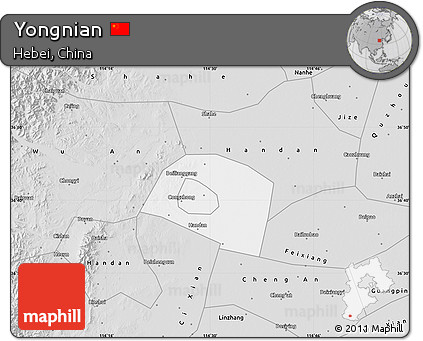 Silver Style Map of Yongnian