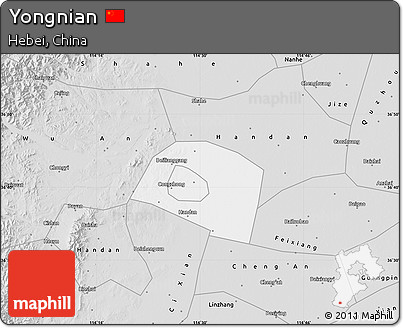 Silver Style Map of Yongnian