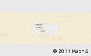 Classic Style Panoramic Map of Yongnian, single color outside
