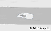 Gray Panoramic Map of Yongnian, single color outside