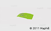 Physical Panoramic Map of Yongnian, cropped outside