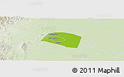 Physical Panoramic Map of Yongnian, lighten
