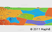Physical Panoramic Map of Yongnian, political outside
