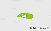 Physical Panoramic Map of Yongnian, single color outside