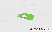Political Panoramic Map of Yongnian, single color outside