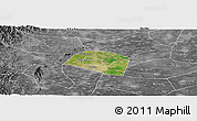Satellite Panoramic Map of Yongnian, desaturated