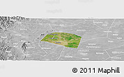Satellite Panoramic Map of Yongnian, lighten, desaturated