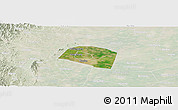 Satellite Panoramic Map of Yongnian, lighten