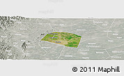 Satellite Panoramic Map of Yongnian, lighten, semi-desaturated
