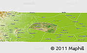 Satellite Panoramic Map of Yongnian, physical outside