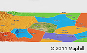 Satellite Panoramic Map of Yongnian, political outside