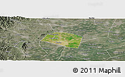 Satellite Panoramic Map of Yongnian, semi-desaturated