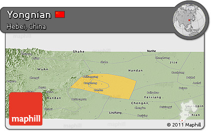Savanna Style Panoramic Map of Yongnian