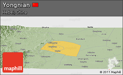 Savanna Style Panoramic Map of Yongnian