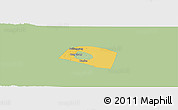 Savanna Style Panoramic Map of Yongnian, single color outside