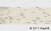 Shaded Relief Panoramic Map of Yongnian