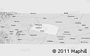 Silver Style Panoramic Map of Yongnian