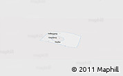 Silver Style Panoramic Map of Yongnian, single color outside