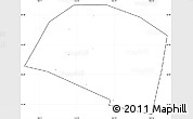 Blank Simple Map of Yongnian, cropped outside, no labels