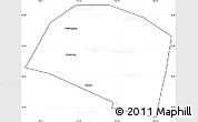 Blank Simple Map of Yongnian, cropped outside