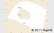 Classic Style Simple Map of Yongnian, single color outside