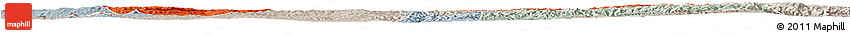Political Horizon Map of Zhangbei, lighten, semi-desaturated