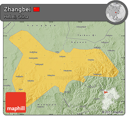Savanna Style Map of Zhangbei
