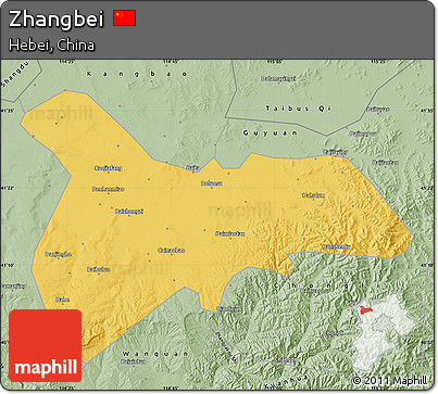 Savanna Style Map of Zhangbei