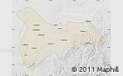 Shaded Relief Map of Zhangbei, lighten, desaturated