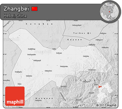 Silver Style Map of Zhangbei