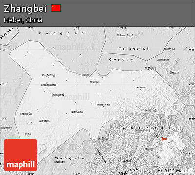 Silver Style Map of Zhangbei