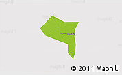 Physical 3D Map of Zhengding, cropped outside
