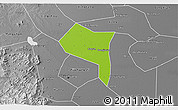 Physical 3D Map of Zhengding, desaturated