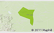 Physical 3D Map of Zhengding, lighten