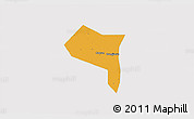 Political 3D Map of Zhengding, cropped outside
