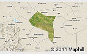 Satellite 3D Map of Zhengding, shaded relief outside