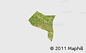 Satellite 3D Map of Zhengding, single color outside