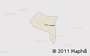 Shaded Relief 3D Map of Zhengding, cropped outside